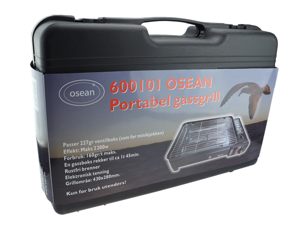 Portabel gassgrill i koffert